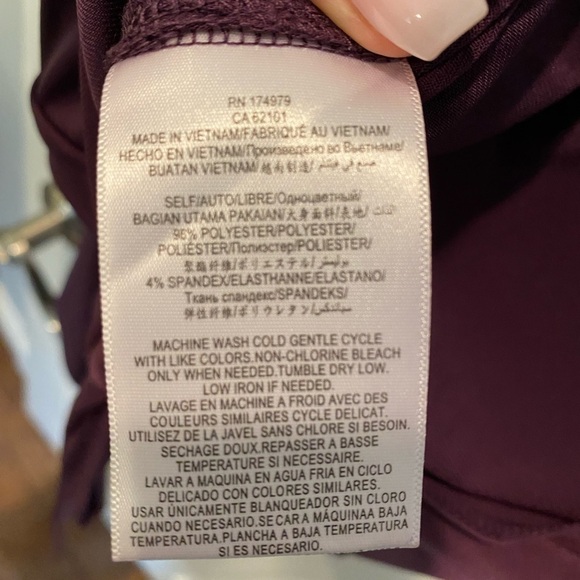 BCBG long sleeve wrap top - Picture 7 of 8